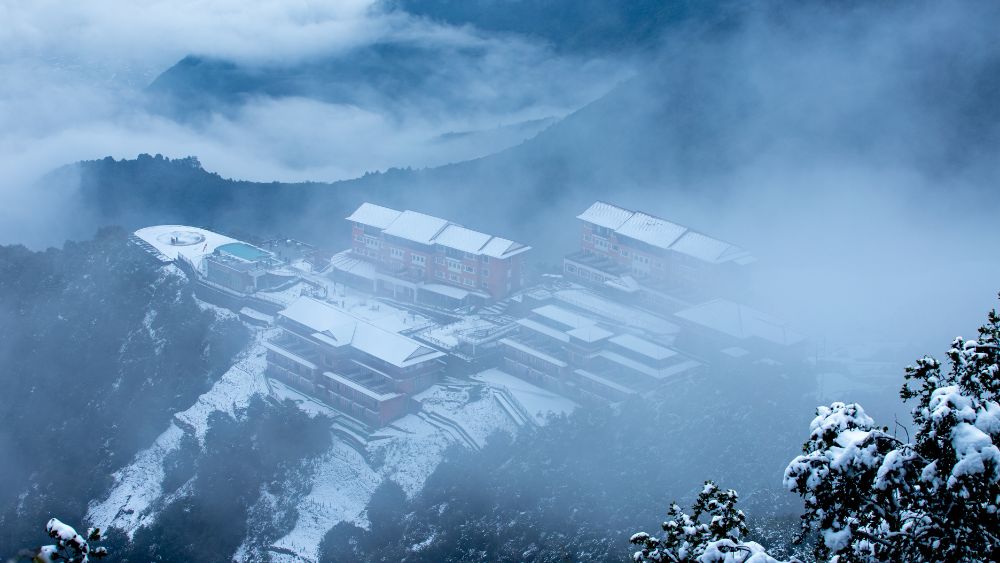 Snowfall Bhutan Mountains - Miles with Bhutan